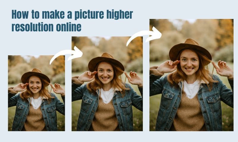 How to make a picture higher resolution online? Use AI Image Enlarger